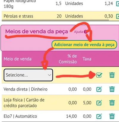 Gravando o meio-venda da peça